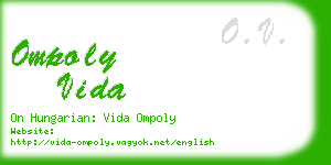 ompoly vida business card